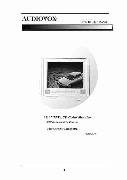 Audiovox Car Video System FP1210-page_pdf